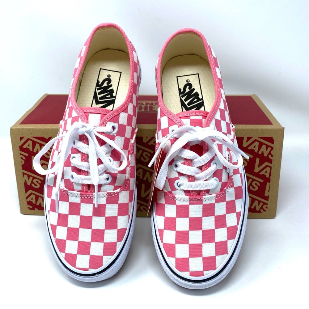 🌸Sale🌸 VANS Authentic Checkerboard Pink Rose Canvas Sneaker Womens VN0A348A3YC - Picture 3 of 11